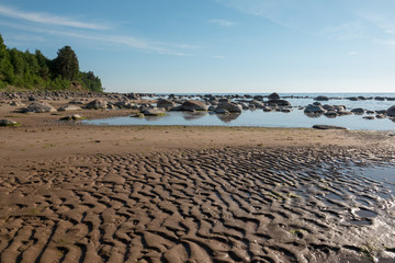 Seashore with stones