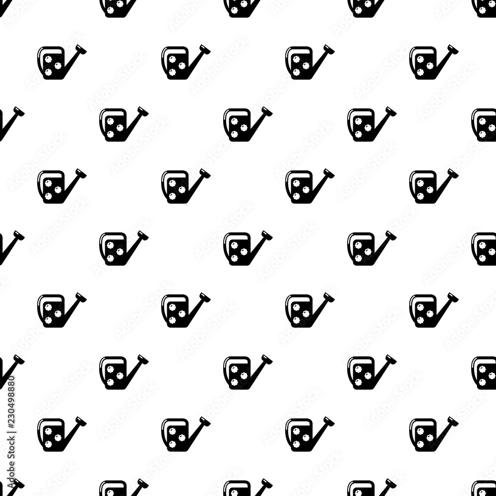 Poster watering can pattern vector seamless repeating for any web design