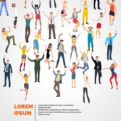 Successful people. Vector illustration