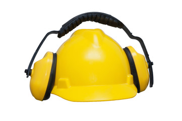 Earmuffs and Hat, glasses of safety gear and workwear