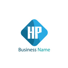 Initial Letter HP Logo Template Design