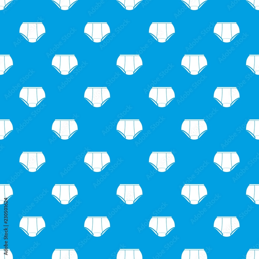 Poster briefs underpants pattern vector seamless blue repeat for any use