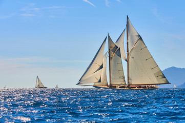 Fototapeta premium Sailing yacht regatta. Yachting. Sailing