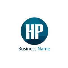 Fototapeta premium Initial Letter HP Logo Template Design