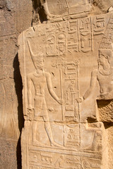 Wall with hieroglyphs