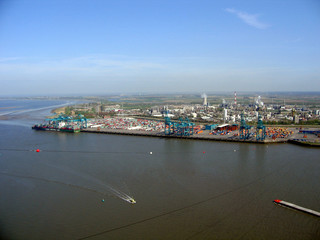 L’Escaut et le port de Anvers 