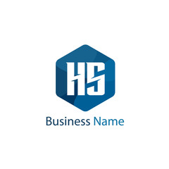 Obraz premium Initial Letter HS Logo Template Design