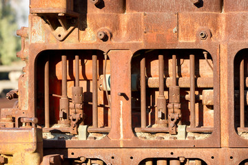 Rusty old, corroded machinery