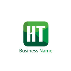 Initial Letter HT Logo Template Design