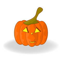 Pumpkin Icon Symbol Design. Vector illustration of pumpkin isolated on white background. Pumpkin outline for autumn or halloween composition.