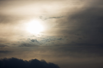 Fototapeta premium Dramatic sunset and sunrise sky.