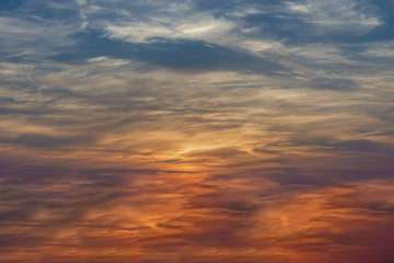 Clouds at sunset