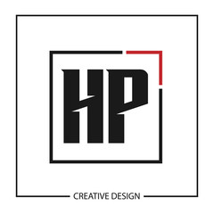Initial Letter HP Logo Template Design