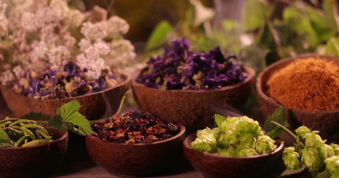 Alternative medicine, dried herbs 