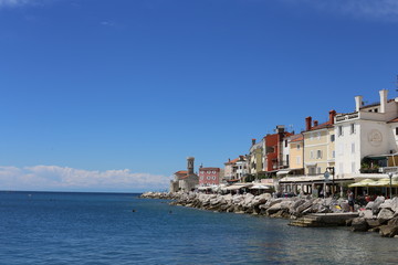 Fototapeta na wymiar View of Slovenian Coast