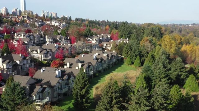 aerial view of Vancouver neibourhood