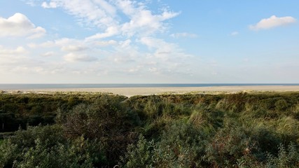 D&uuml;nenlandschaft am Meer in Zeeland, Niederlande