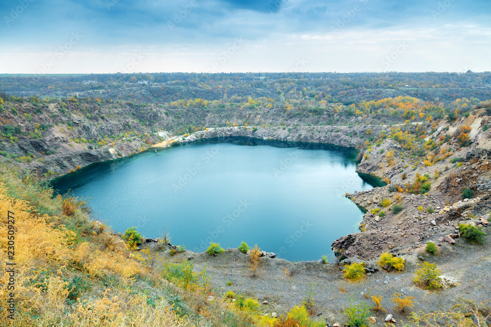 Wall mural great radon blue lake