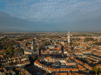 Aerial view of Middelburg, Zeeland