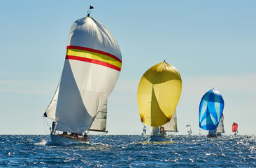Fototapeta premium Sailing yacht race. Yachting. Sailing. Regatta