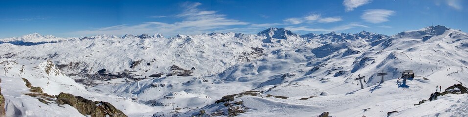 Panorama val thorens les 3 vallees