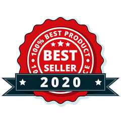 Best Seller 2020 label illustration