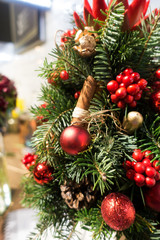 Christmas Ornaments on Christmas tree Decoration