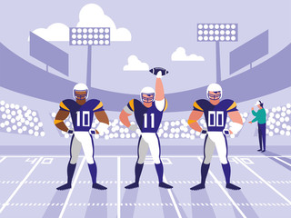 american football stadium scene © djvstock