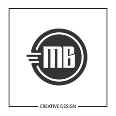 Initial Letter MB Logo Template Design