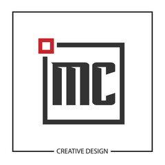 Initial Letter MC Logo Template Design