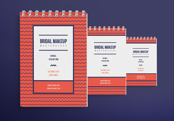 Notebook Layout with Geometric Patterns