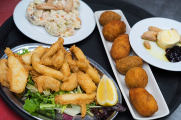 Bandeja de tapas bar