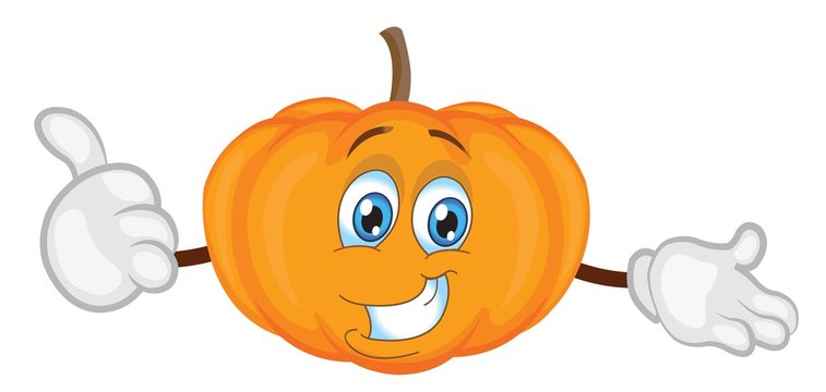 cute pumpkin character cartoon