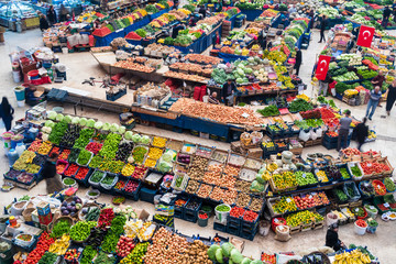Konya.Turkey-October 11.2018 women's market