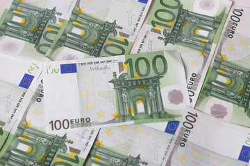 money 100 euro background