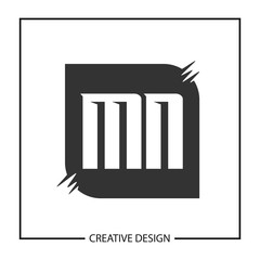 Initial Letter MN Logo Template Design
