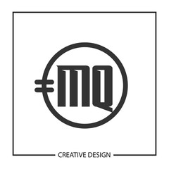 Initial Letter MQ Logo Template Design