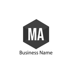 Initial Letter MA Logo Template Design
