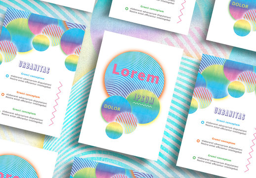 Colorful Patterned Circles Flyer