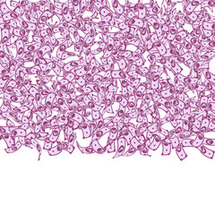 European Union Euro notes falling. Small EUR bills