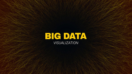 Abstract Futuristic Tunnel, Big Data Stream.