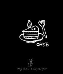 성탄절 / 손으로 그린 성탄전 카드