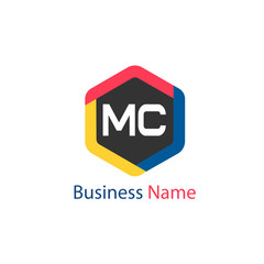 Obraz premium Initial Letter MC Logo Template Design