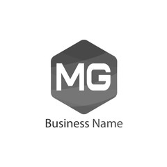 Initial Letter MG Logo Template Design