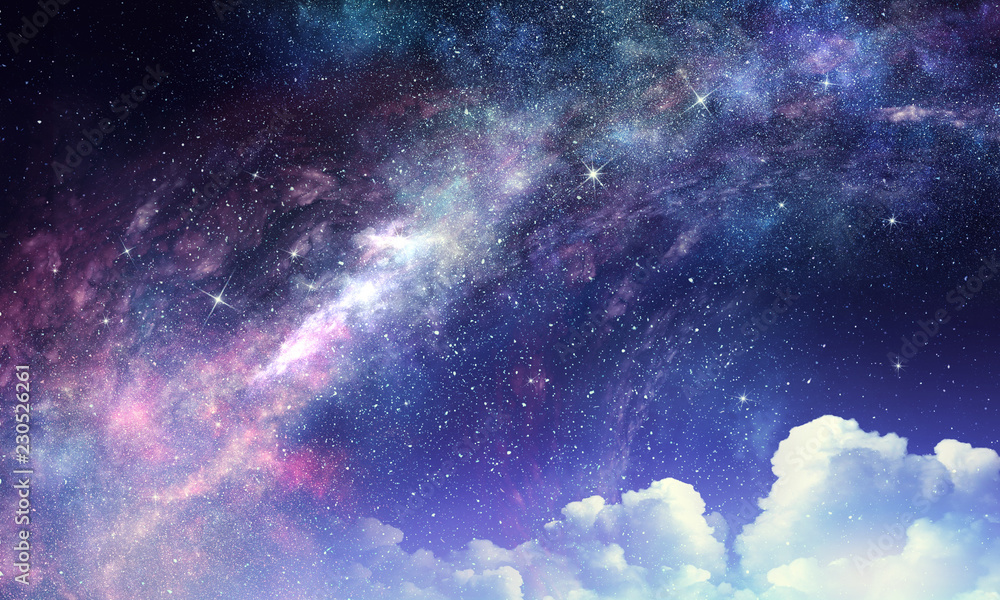 Canvas Prints starry sky in open space