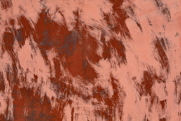 rusty metal surface painted with red color