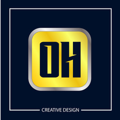 Initial Letter OH Logo Template Design