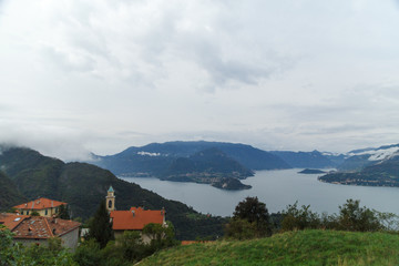 Fototapeta premium village in the mountains