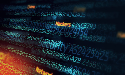 Obraz premium Computer hacking concept