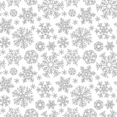 Christmas pattern from snowflakes